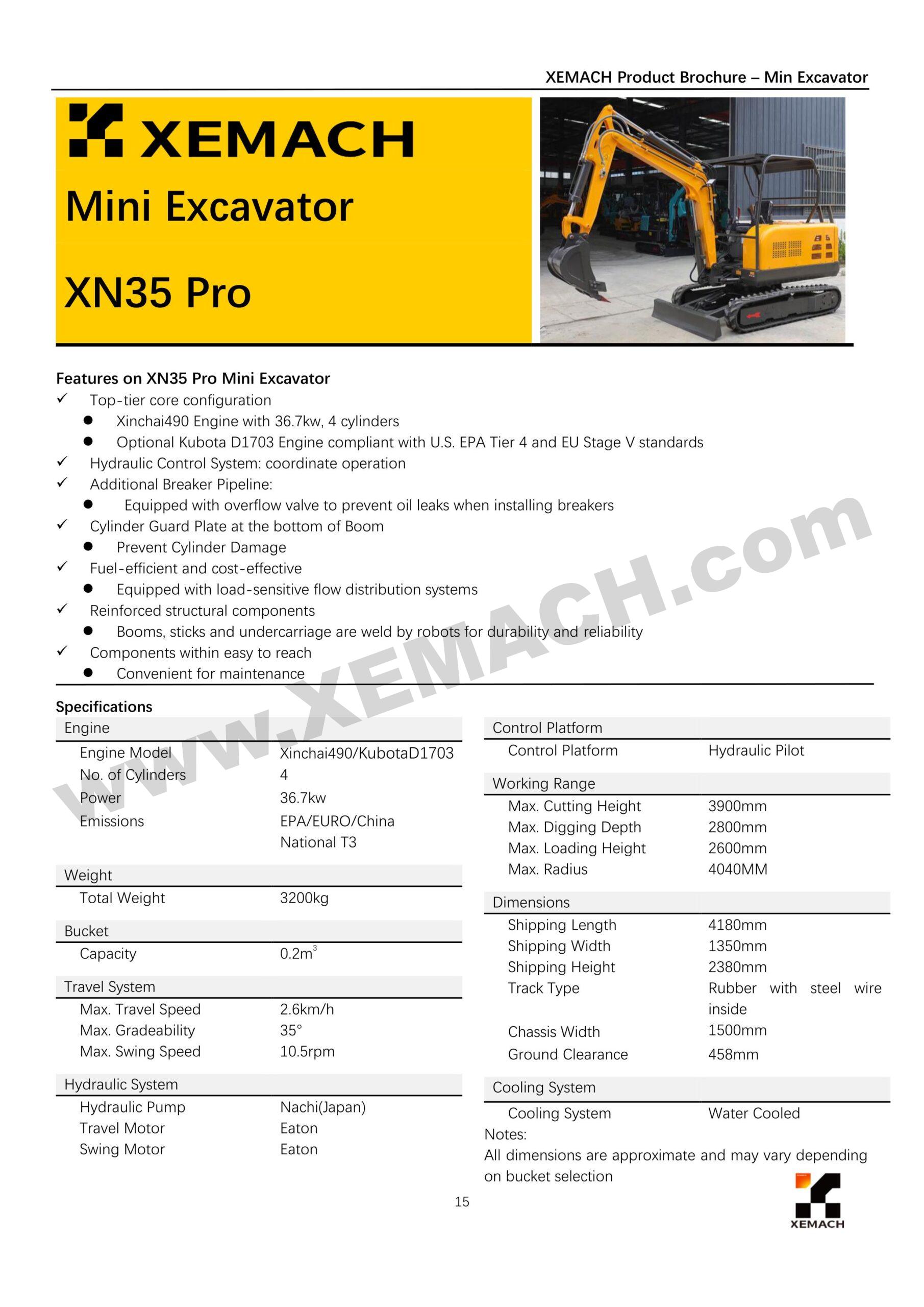 XEMACH equipment and project reference