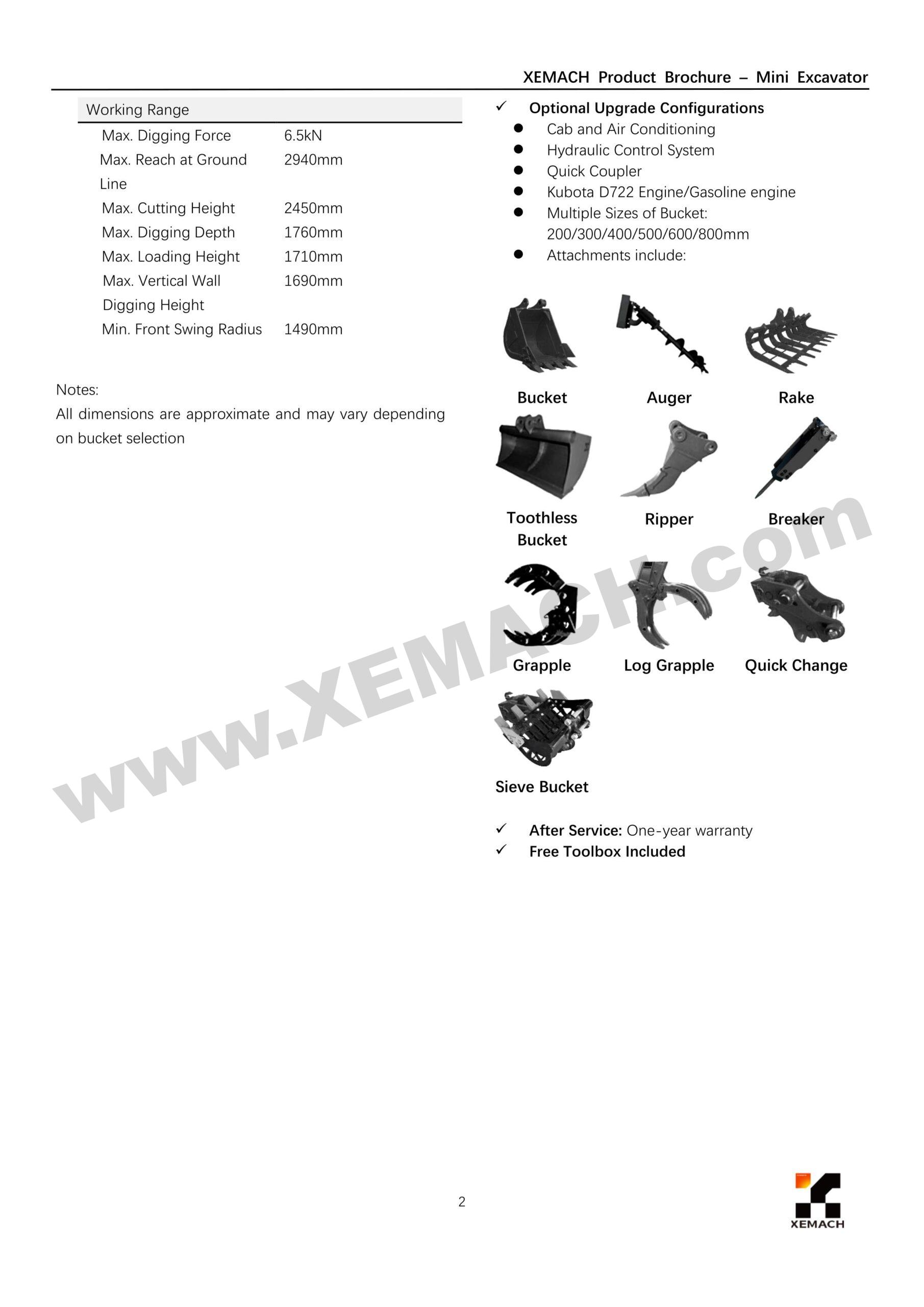 XEMACH equipment and project reference