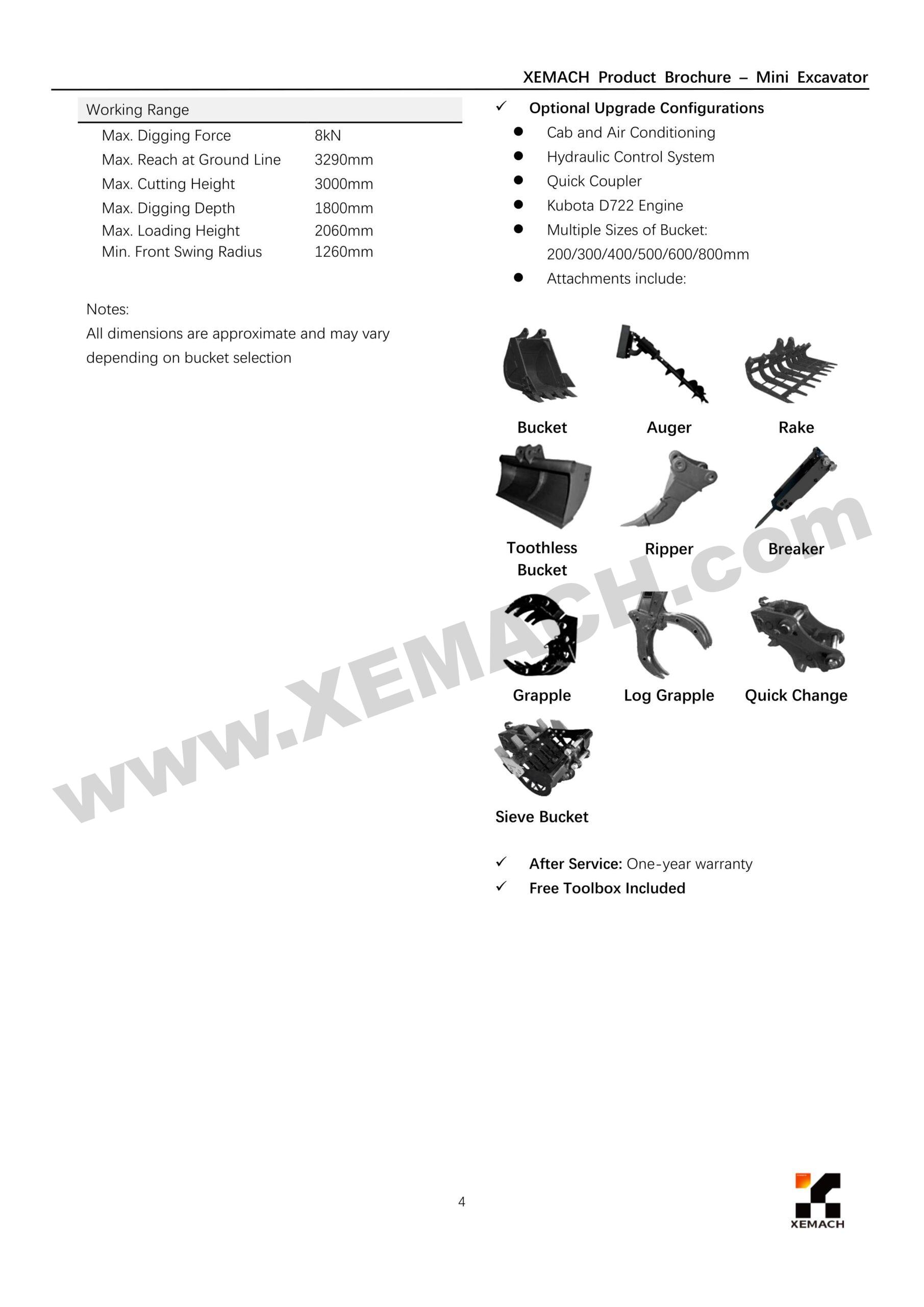 XEMACH equipment and project reference