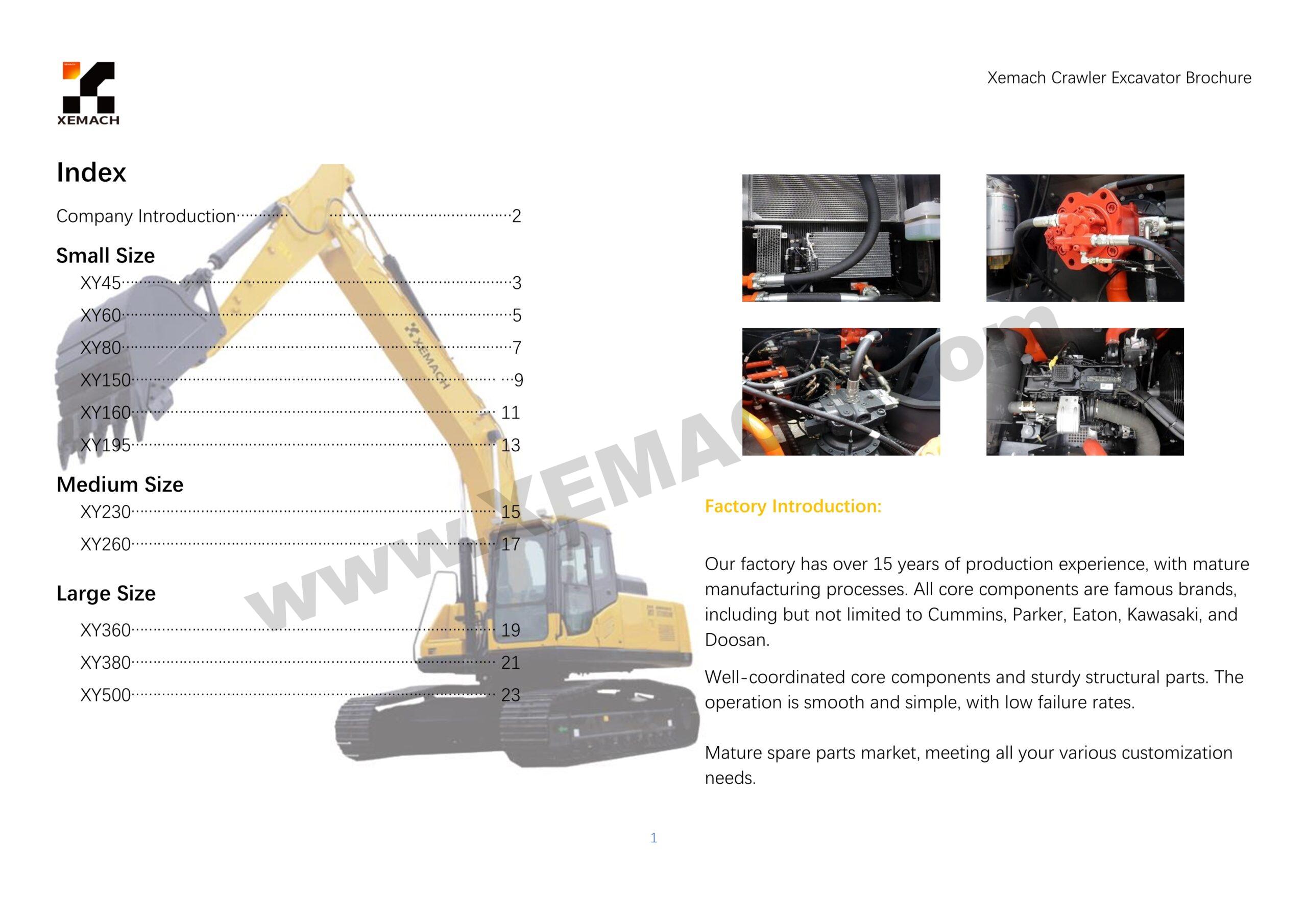 Xemach Large Excavator Catalog_XY Series - XeMach - Heavy Xemach Large Excavator Catalog_XY Series - XeMach - Heavy
