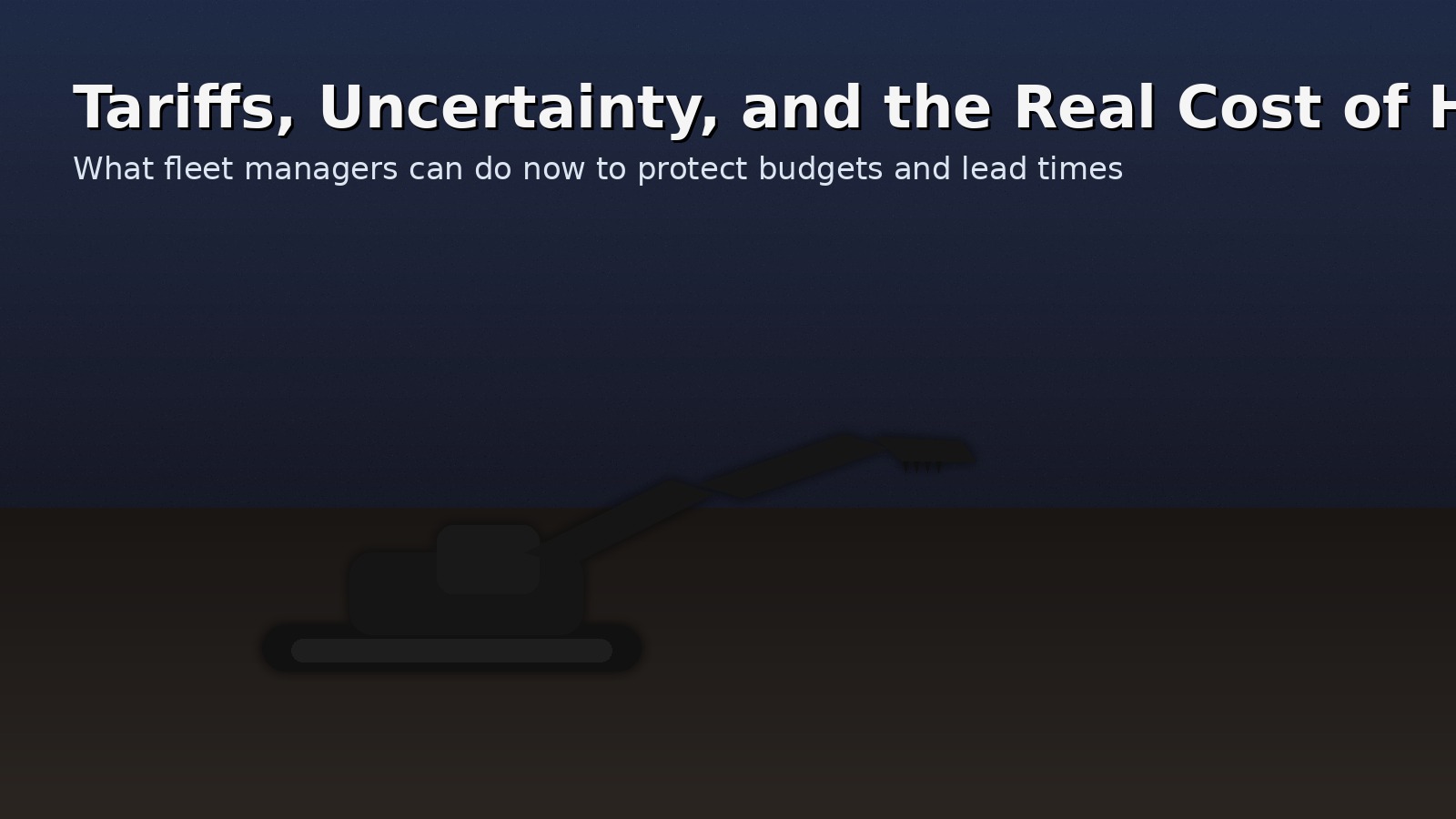 Excavator silhouette cover image