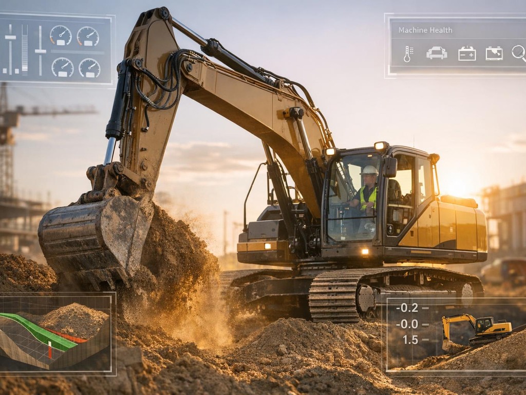 Next-generation excavator on a jobsite