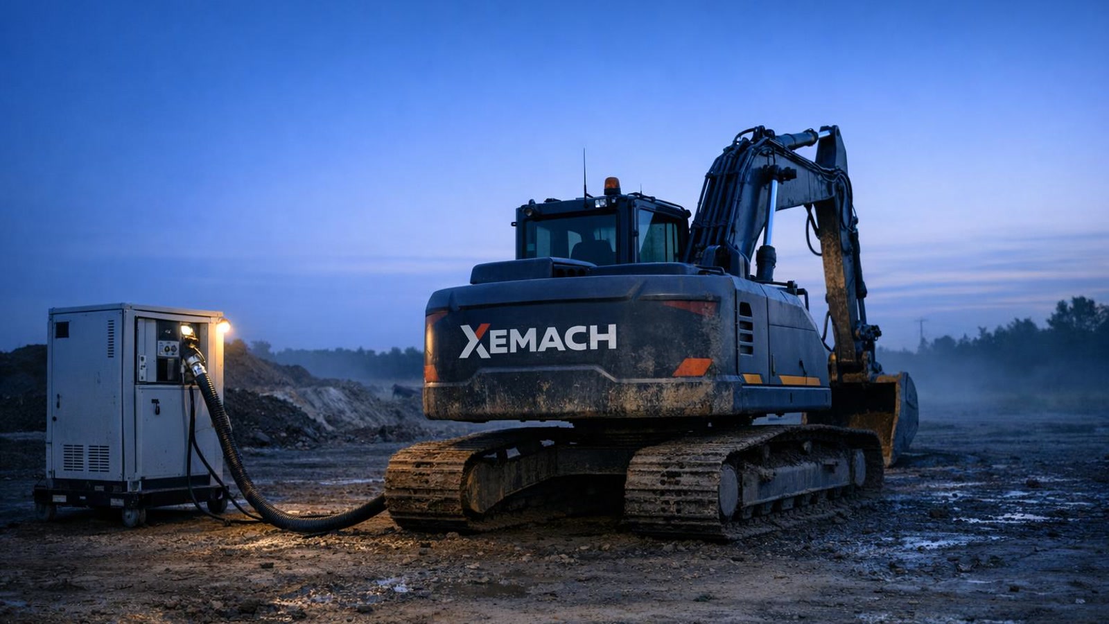 XeMach excavator documentary photo