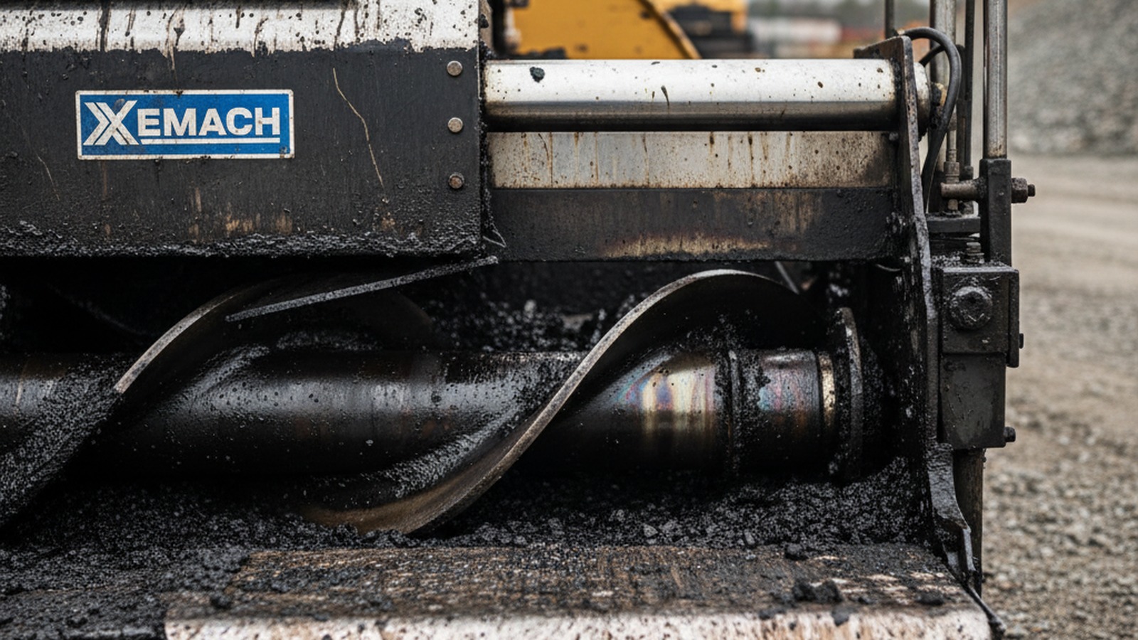 Highway-class paver screed detail