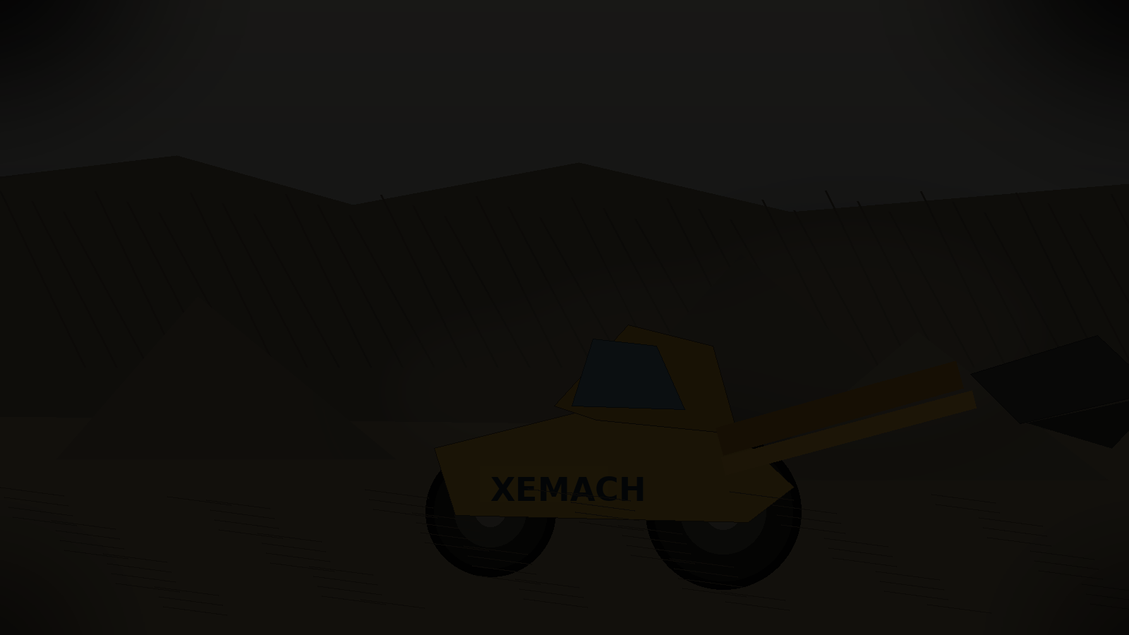 XEMACH compact wheel loader at a quarry stockpile loading operation