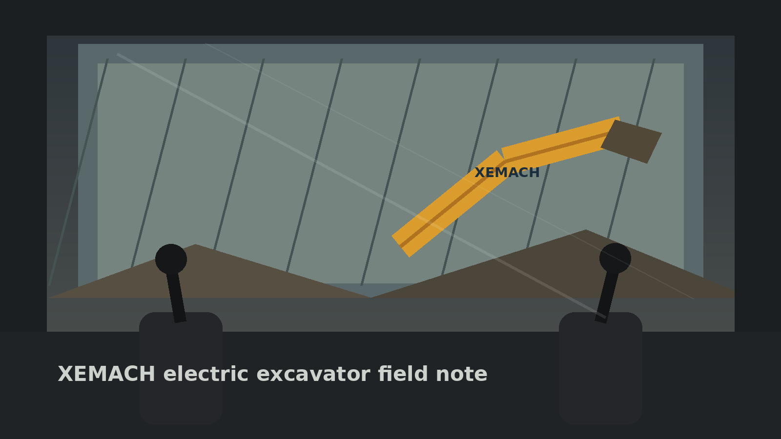 XEMACH electric excavator jobsite field note