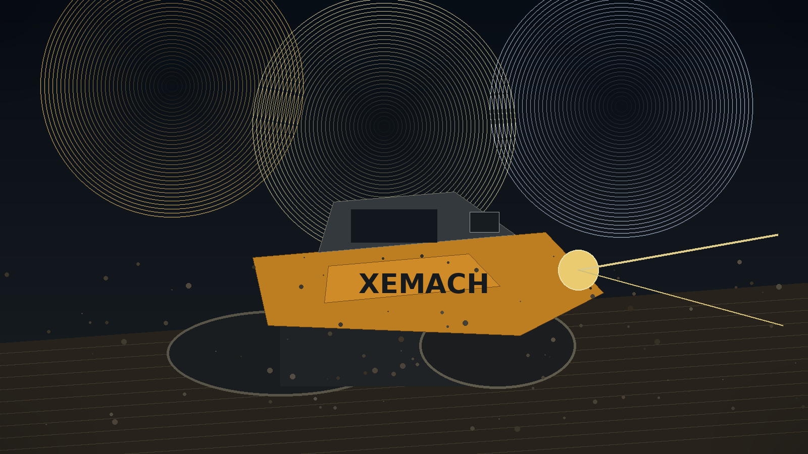 XEMACH soil compactor prepared for semi-autonomous earthmoving work
